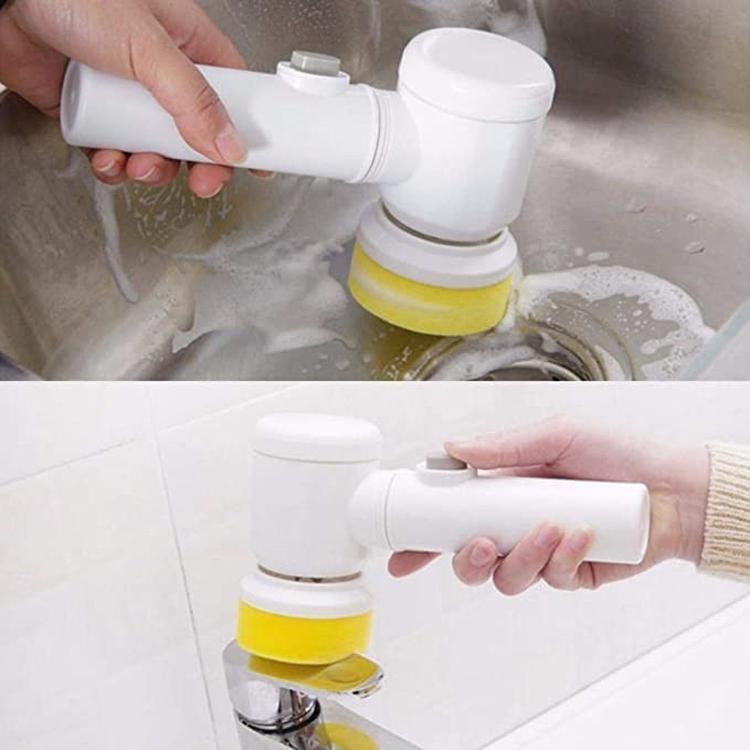 5 in 1 Electric Magic Brush Cleaning Rechargeable Electric Automatic Cleaner - AmazingBaba