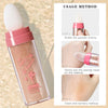 3 Colors Highlighter Stick, Body Glitter Highlighter Powder High Gloss Fairy Makeup - AmazingBaba