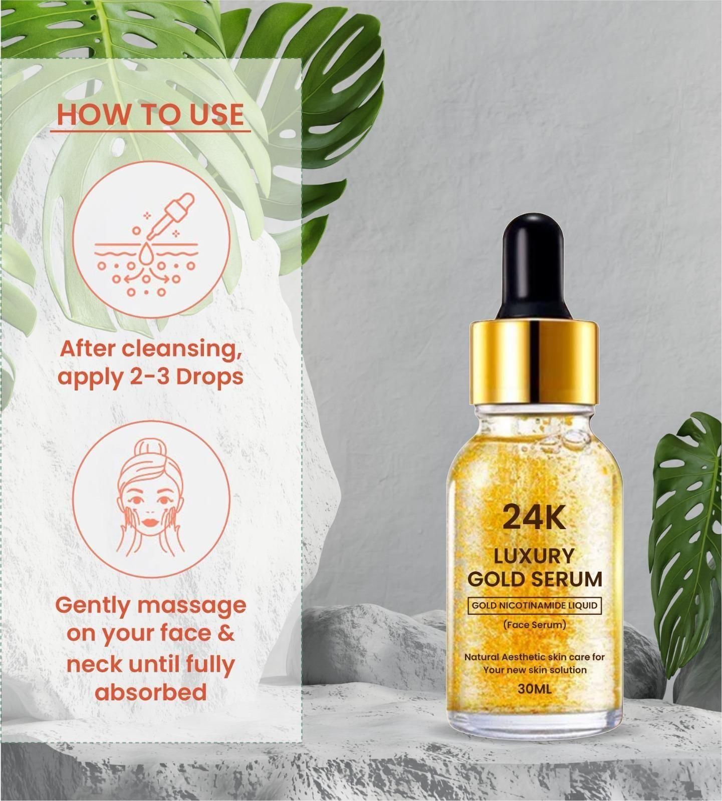 24K Gold Face Serum - AmazingBaba