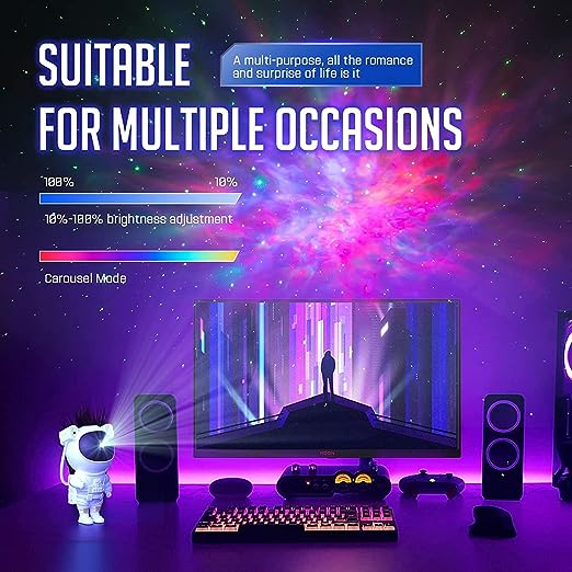 Astronaut Galaxy Projector with Remote Control - AmazingBaba