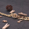 Gold Plated Indian Mudra with Diamond Bracelet - Style A395 - AmazingBaba