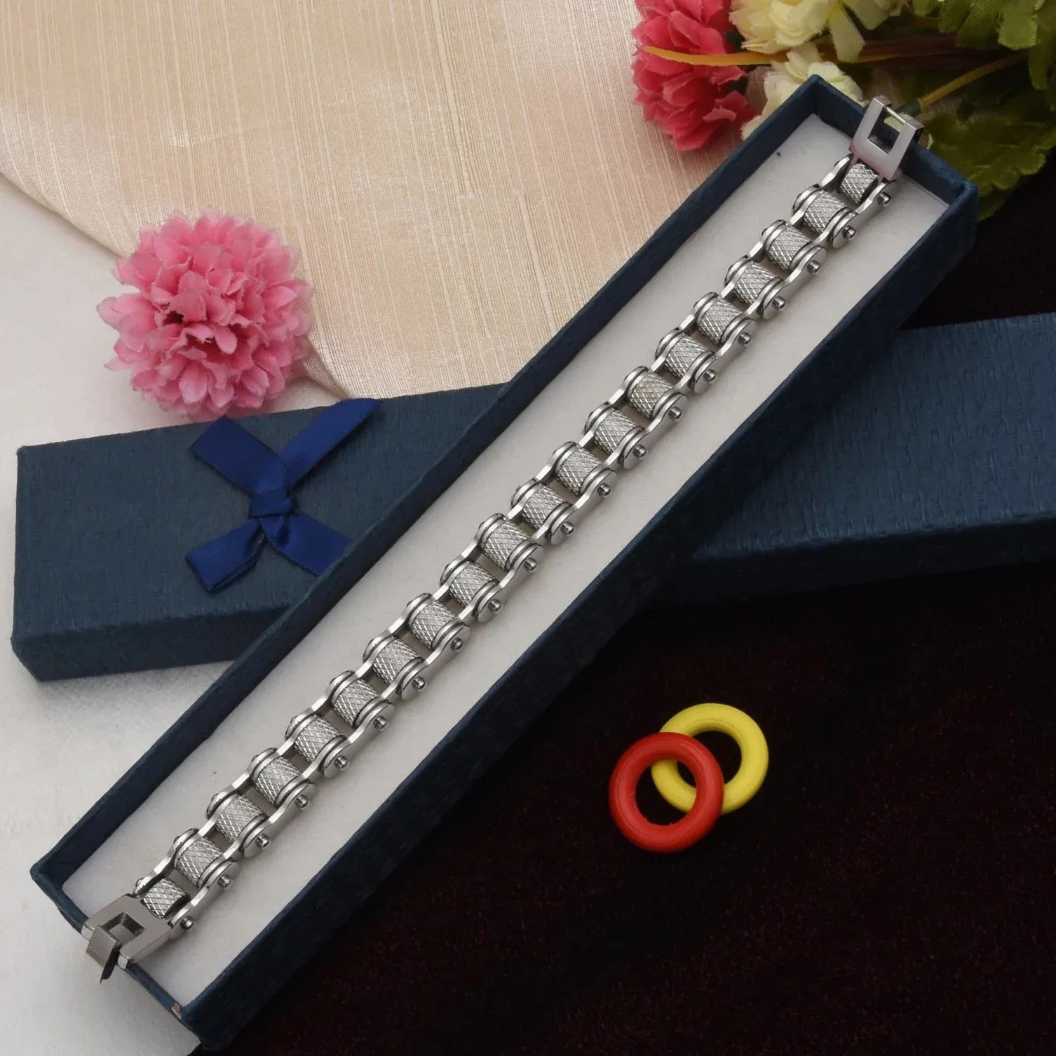 Unique Design Premium-Grade Quality Silver Color Bracelet- Style C301 - AmazingBaba