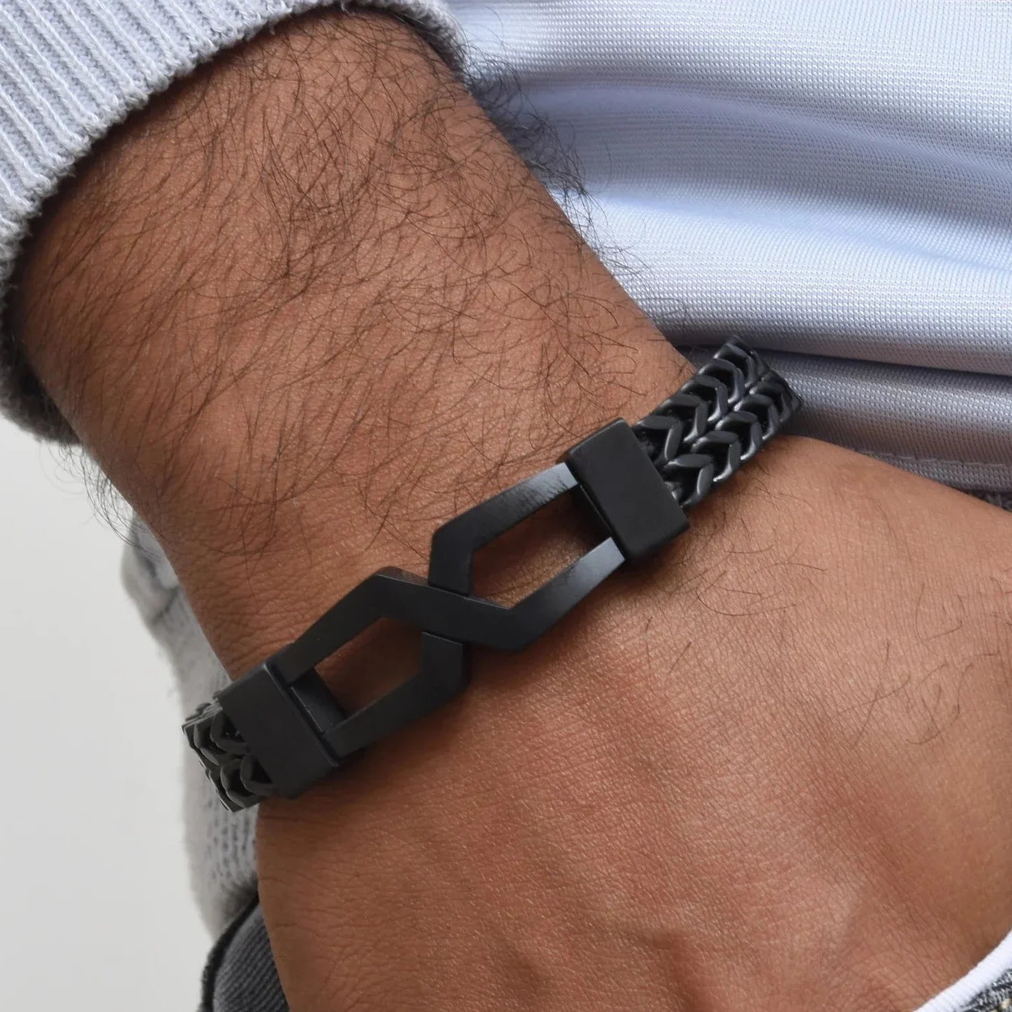 Brilliant Design Premium-Grade Quality Black Color Bracelet - Style C304 - AmazingBaba