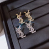 Amazing Initial Stud Earrings - AmazingBaba