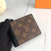 BROWN MONOGRAM BLACK STRIPE WALLET - AmazingBaba