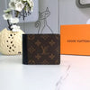 BROWN MONOGRAM BLACK STRIPE WALLET - AmazingBaba
