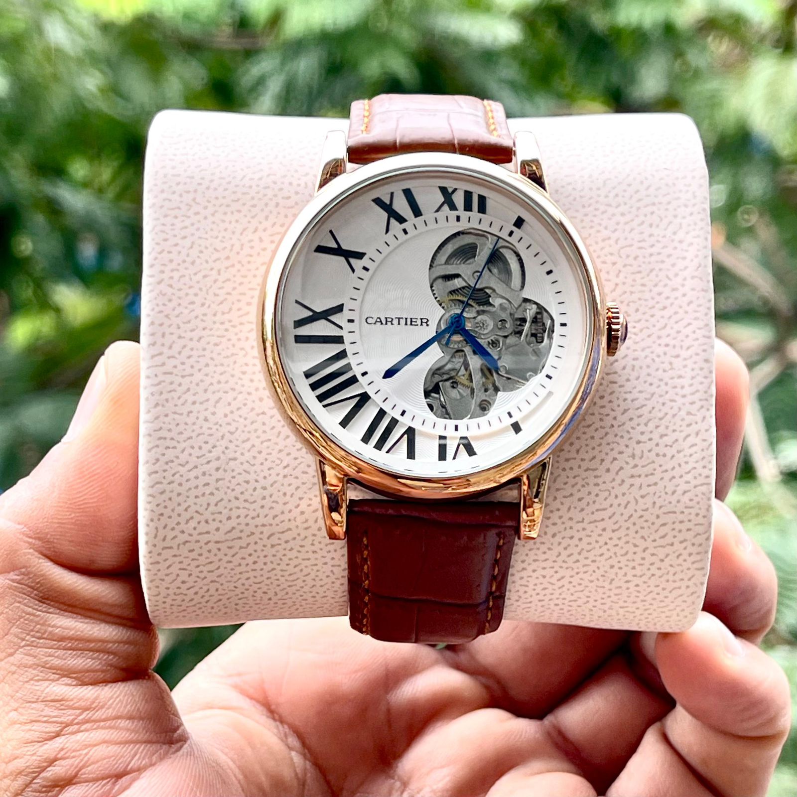 Amazing Luxury Brown leather watch - AmazingBaba