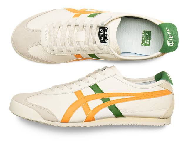 Tiger Mexico66 cream citrus Shoes - AmazingBaba