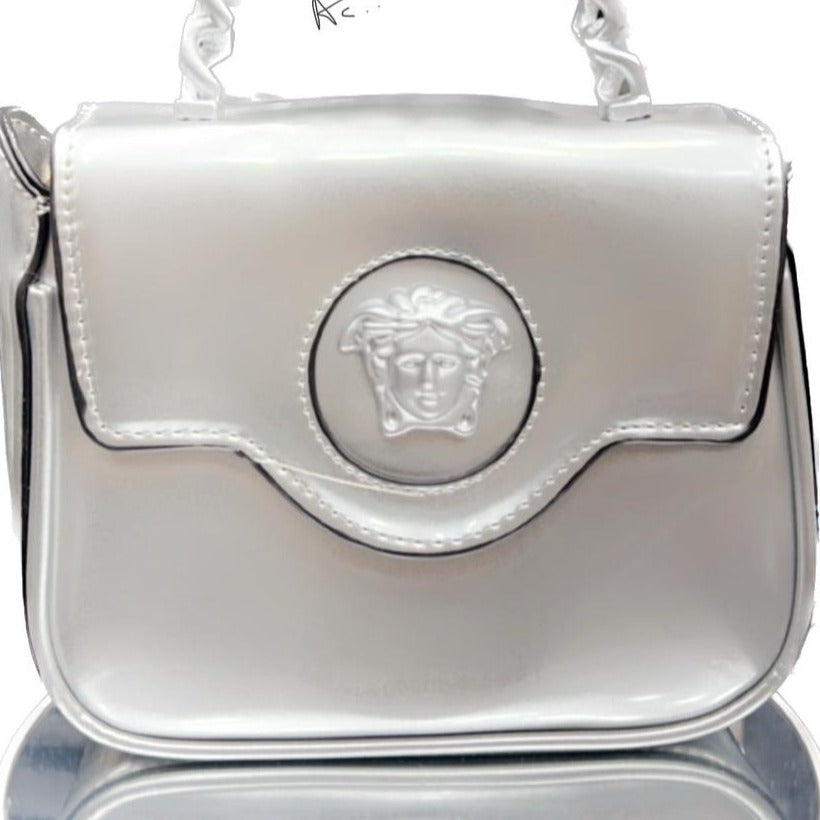 Patent Leather ‘LaMedusa’ small Patent  leather Bag - AmazingBaba