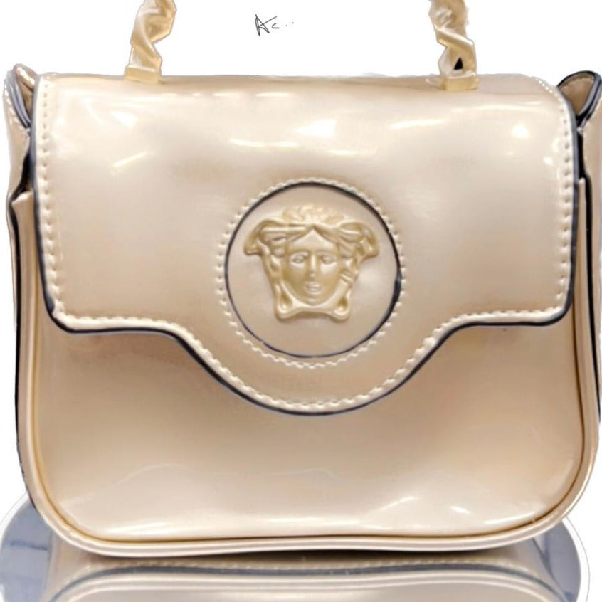 Patent Leather ‘LaMedusa’ small Patent  leather Bag - AmazingBaba