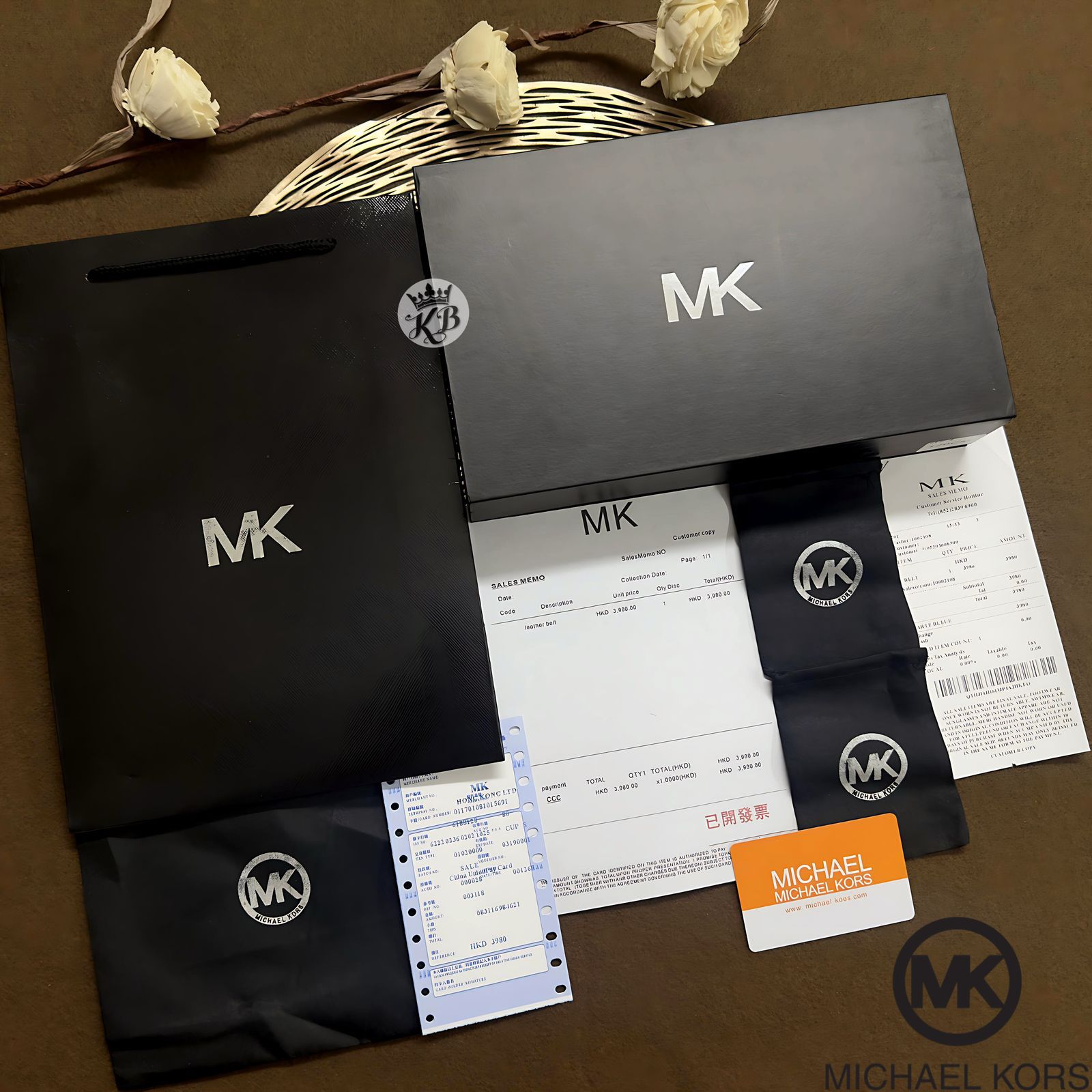 Mk double Buckle Belt set