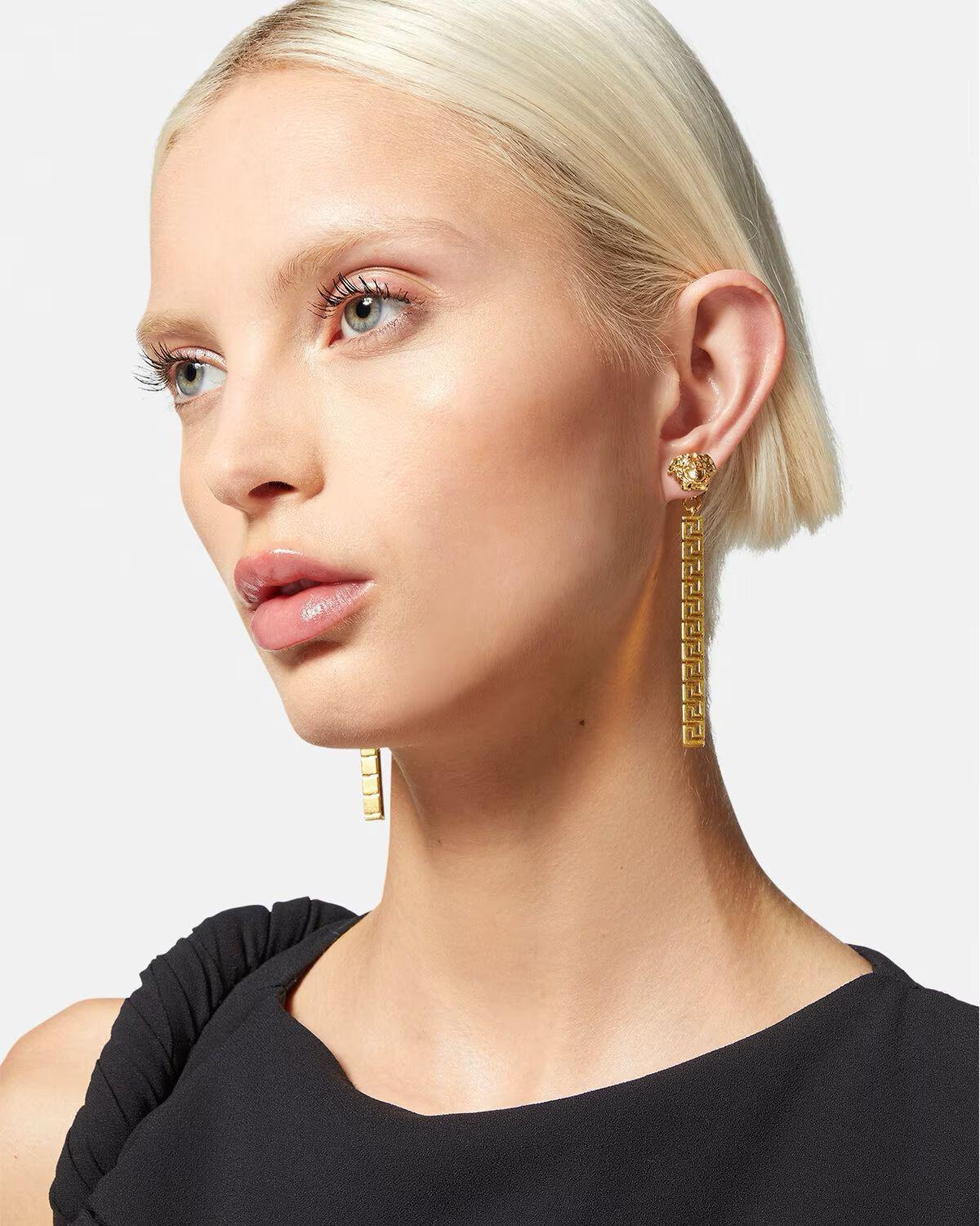 Luxury Greca drop earrings