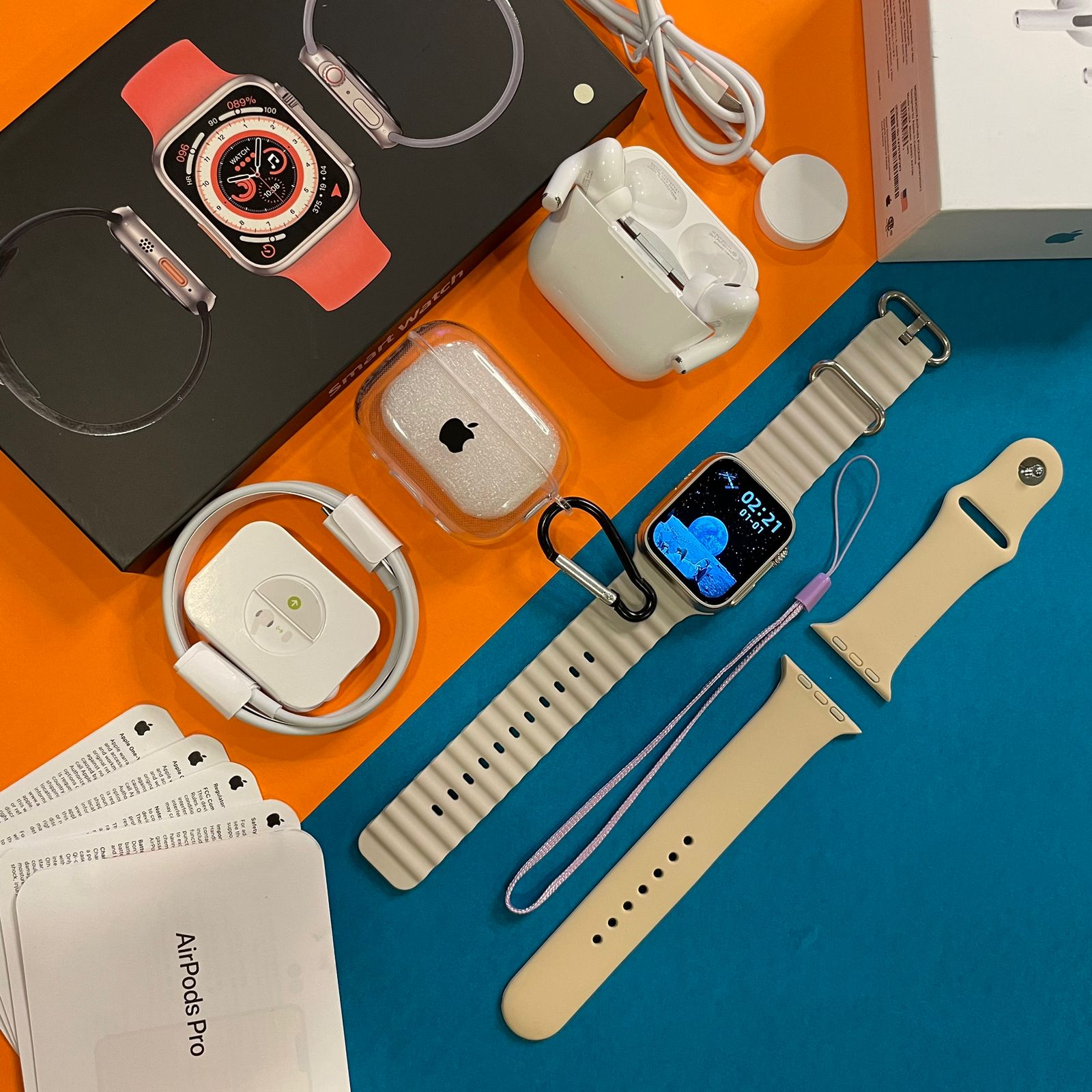 remarkable 𝐙55 Ultra Smart Watch & Airp ods Combo - AmazingBaba