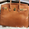 Amazing Birkin Croco Leather Tote Bag - AmazingBaba