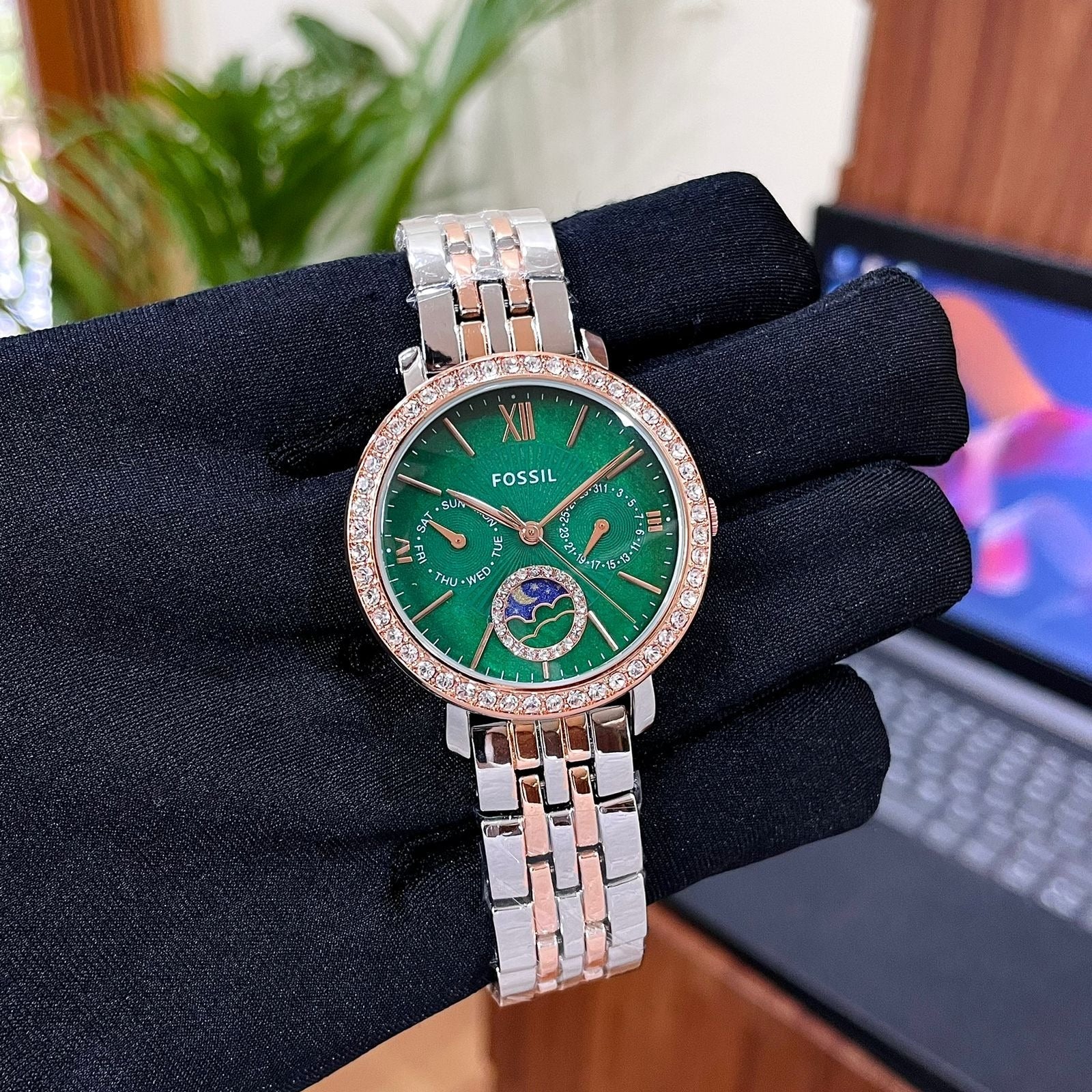 Jacqueline SUN MOON Multifunction watch - AmazingBaba