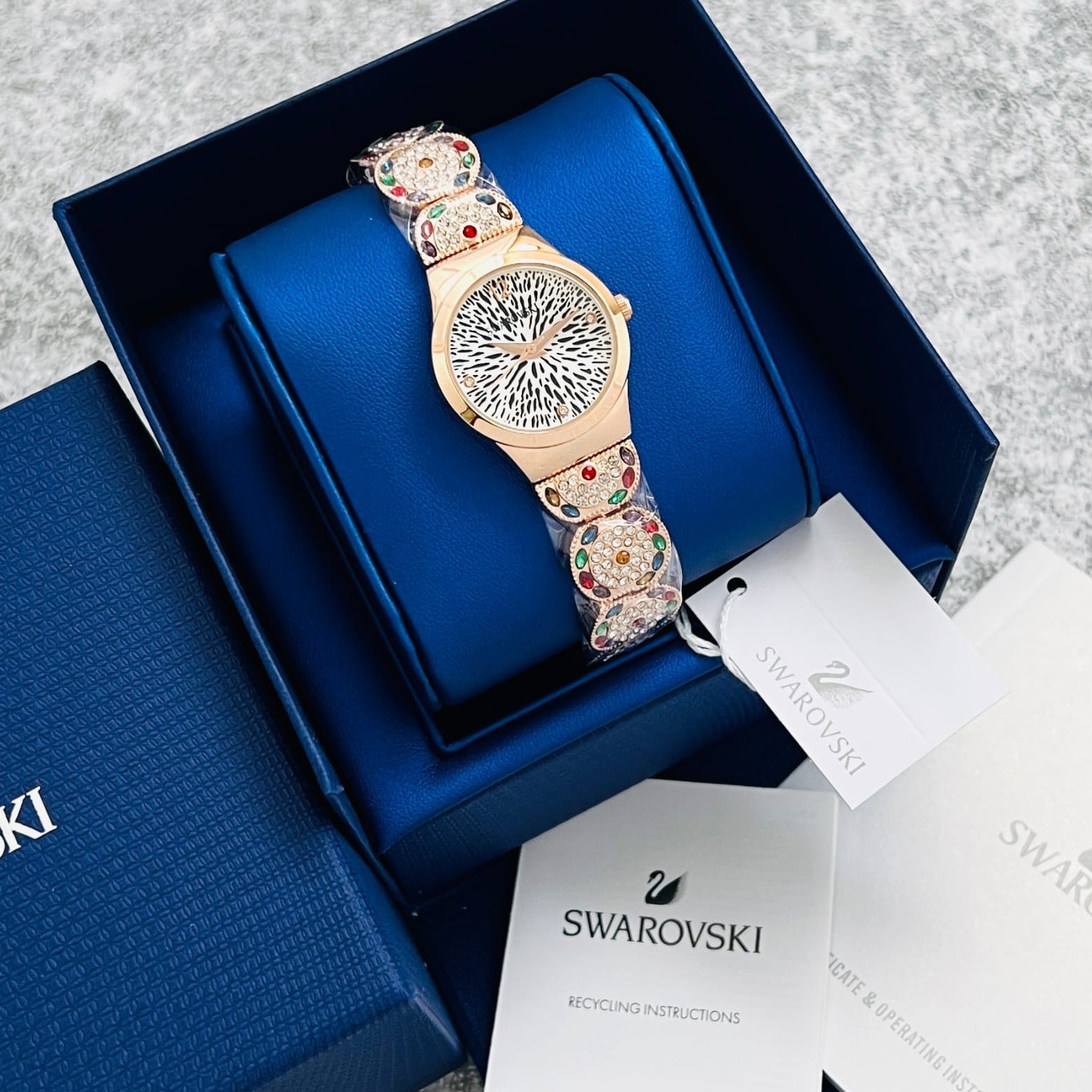 Swrwski premium gleaming watch - AmazingBaba