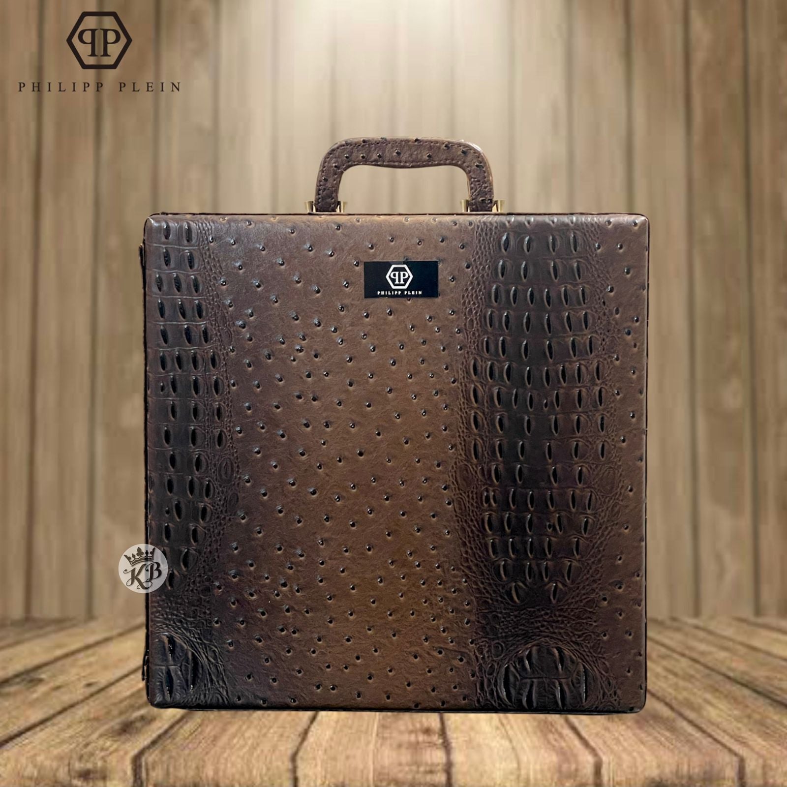 Pp Croc Leather Whisky Case - AmazingBaba