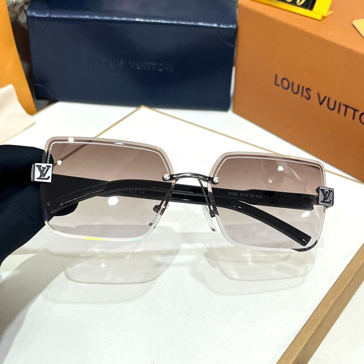 Amazing Lv Rimless Premium Sunglasses - AmazingBaba