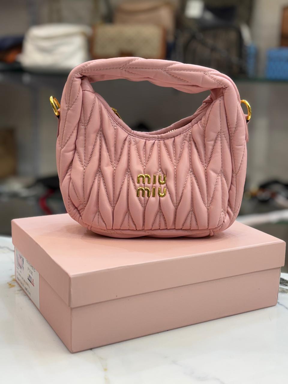Luxury miu miu hob hand bag