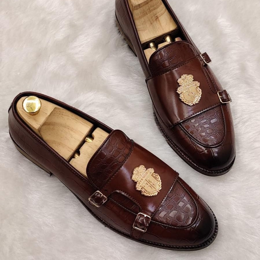 Amazing Buckle Monk Strap Moccasins shoes - AmazingBaba