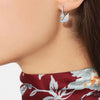 Amazing srwski swan pierced earrings - AmazingBaba