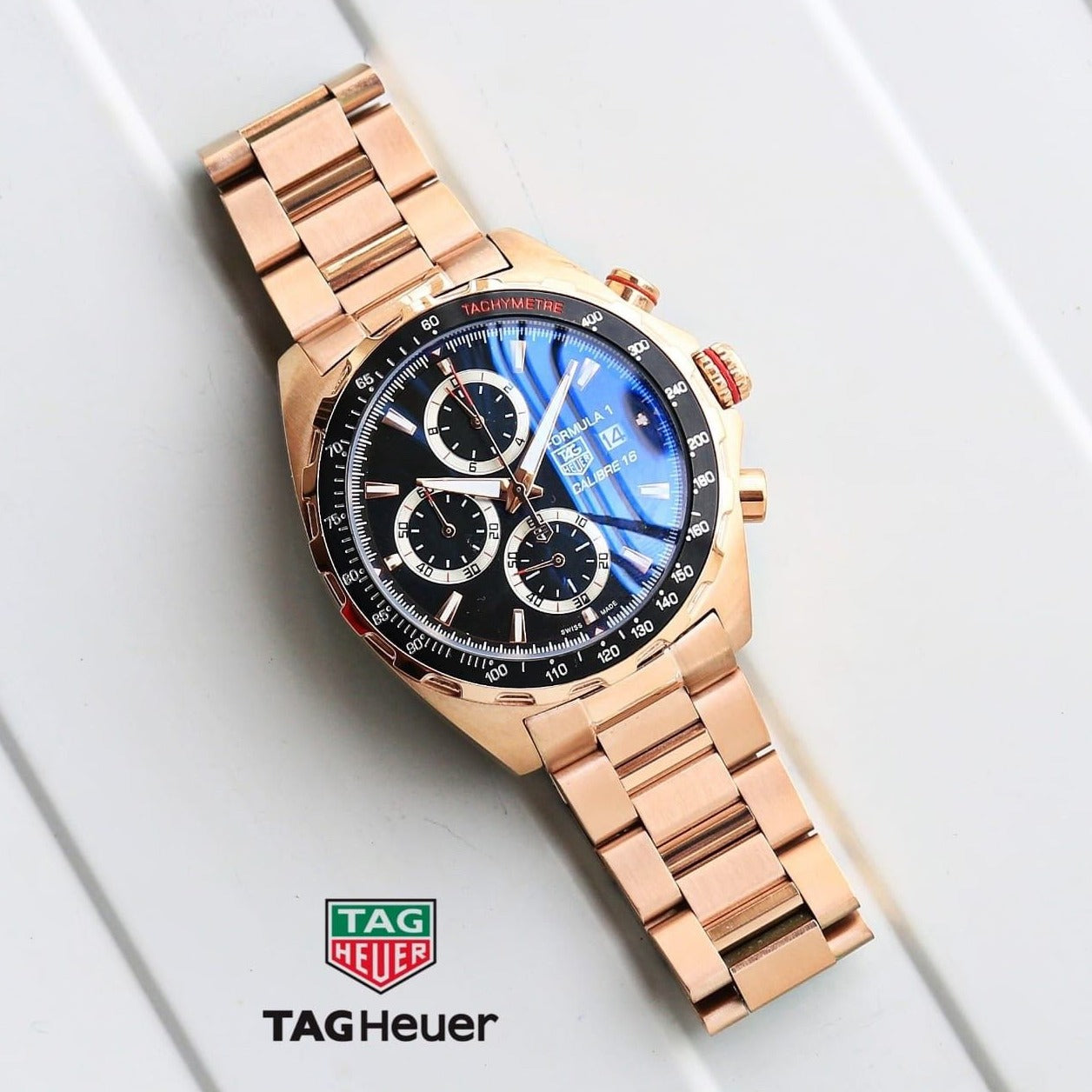 Amazing Carrera royal rose gold watch - AmazingBaba