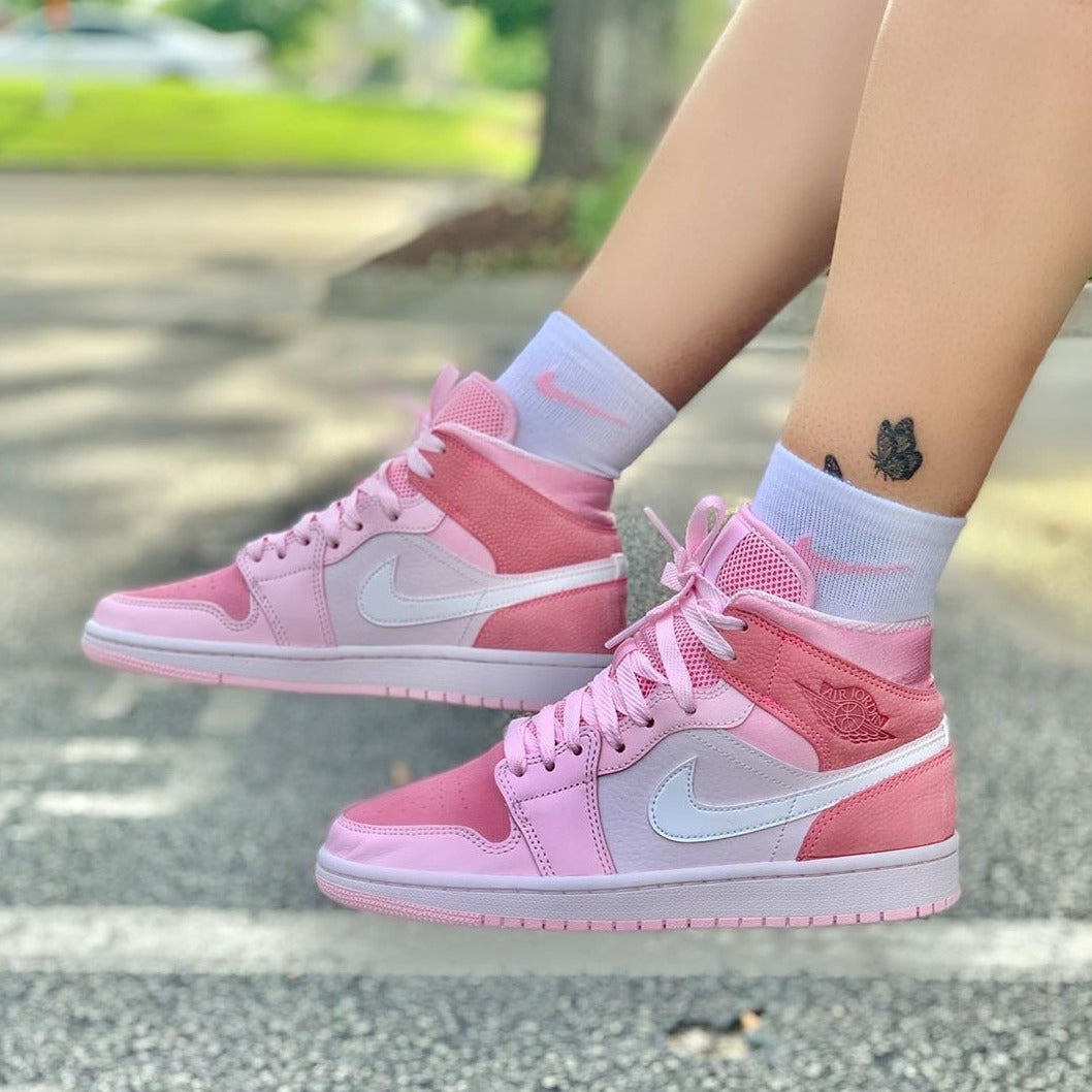 Air high digital pink shoes - AmazingBaba