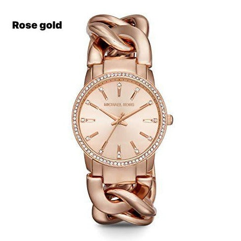 MK premium rose gold luxury watch - AmazingBaba
