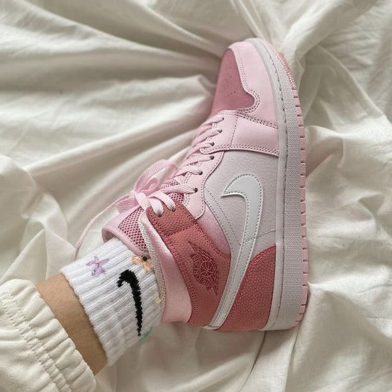 Air high digital pink shoes - AmazingBaba