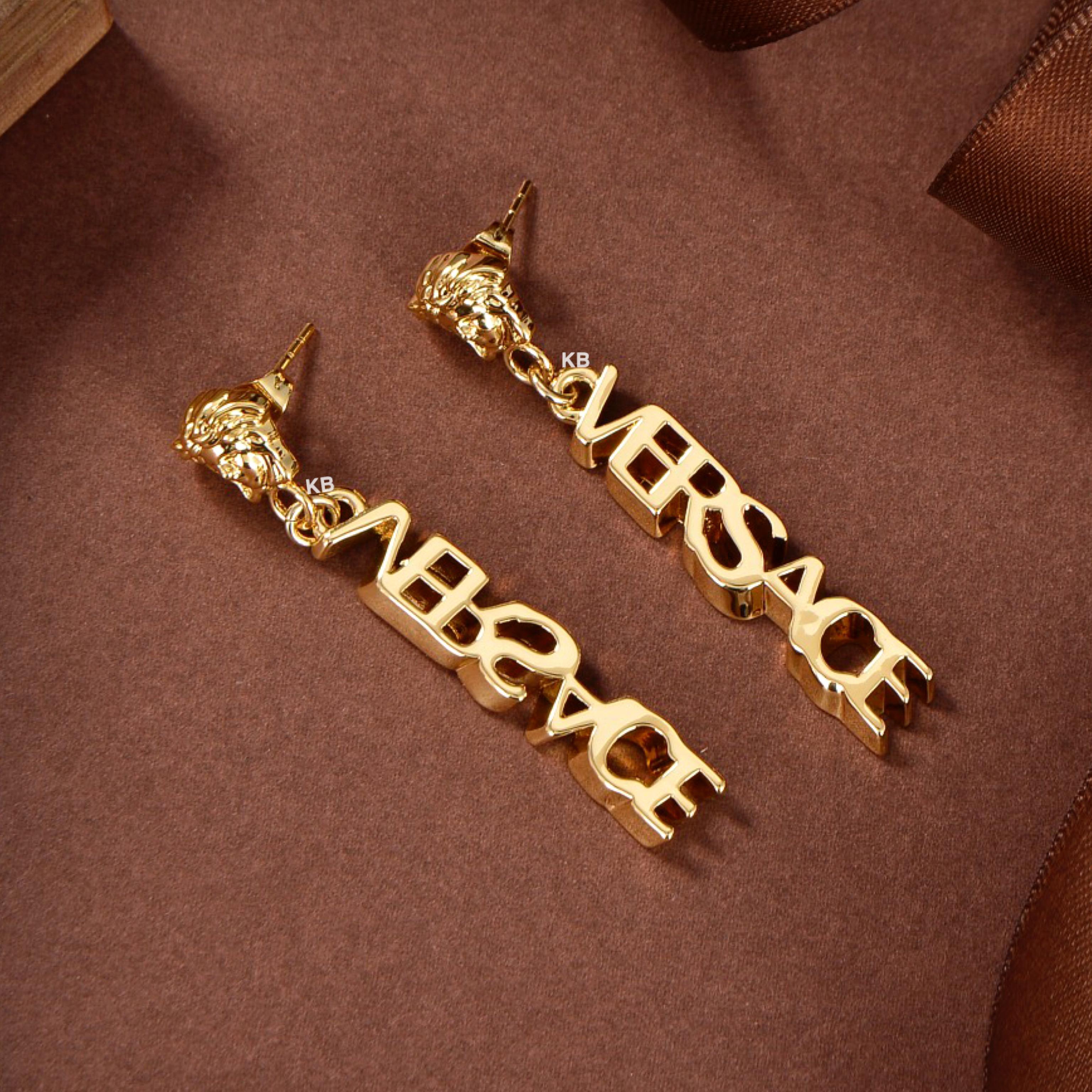 VC Logo Drop Earings - AmazingBaba
