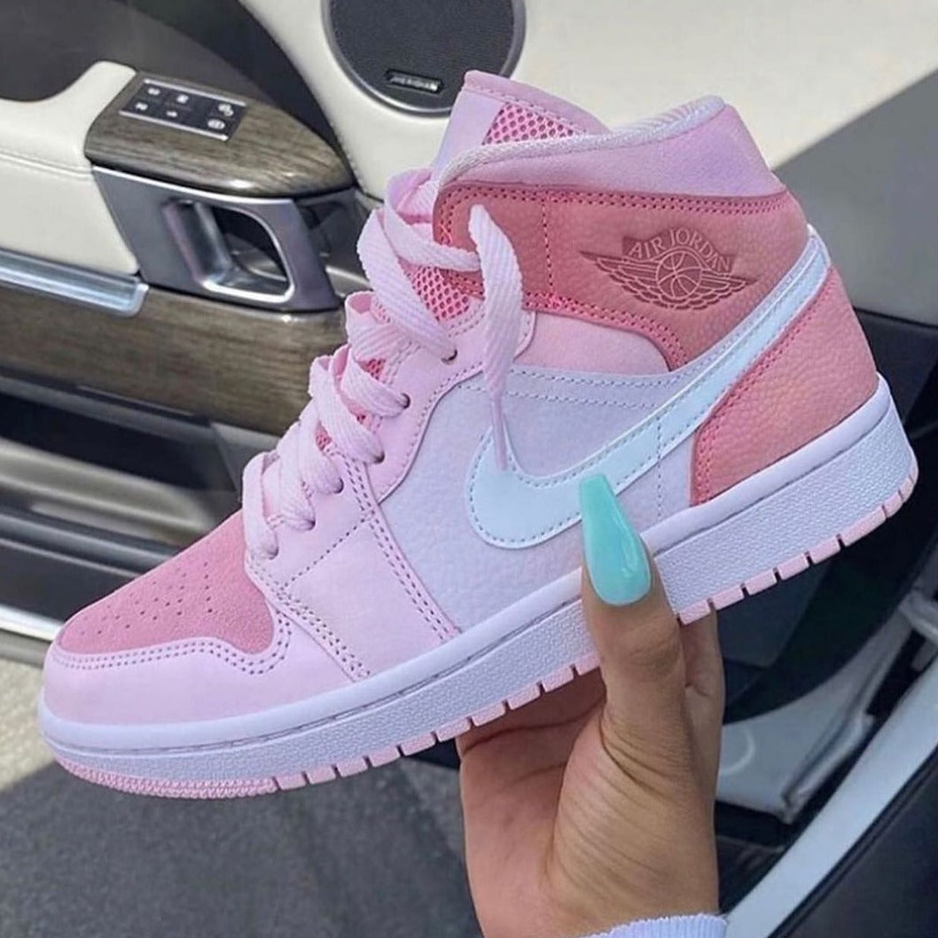 Air high digital pink shoes - AmazingBaba