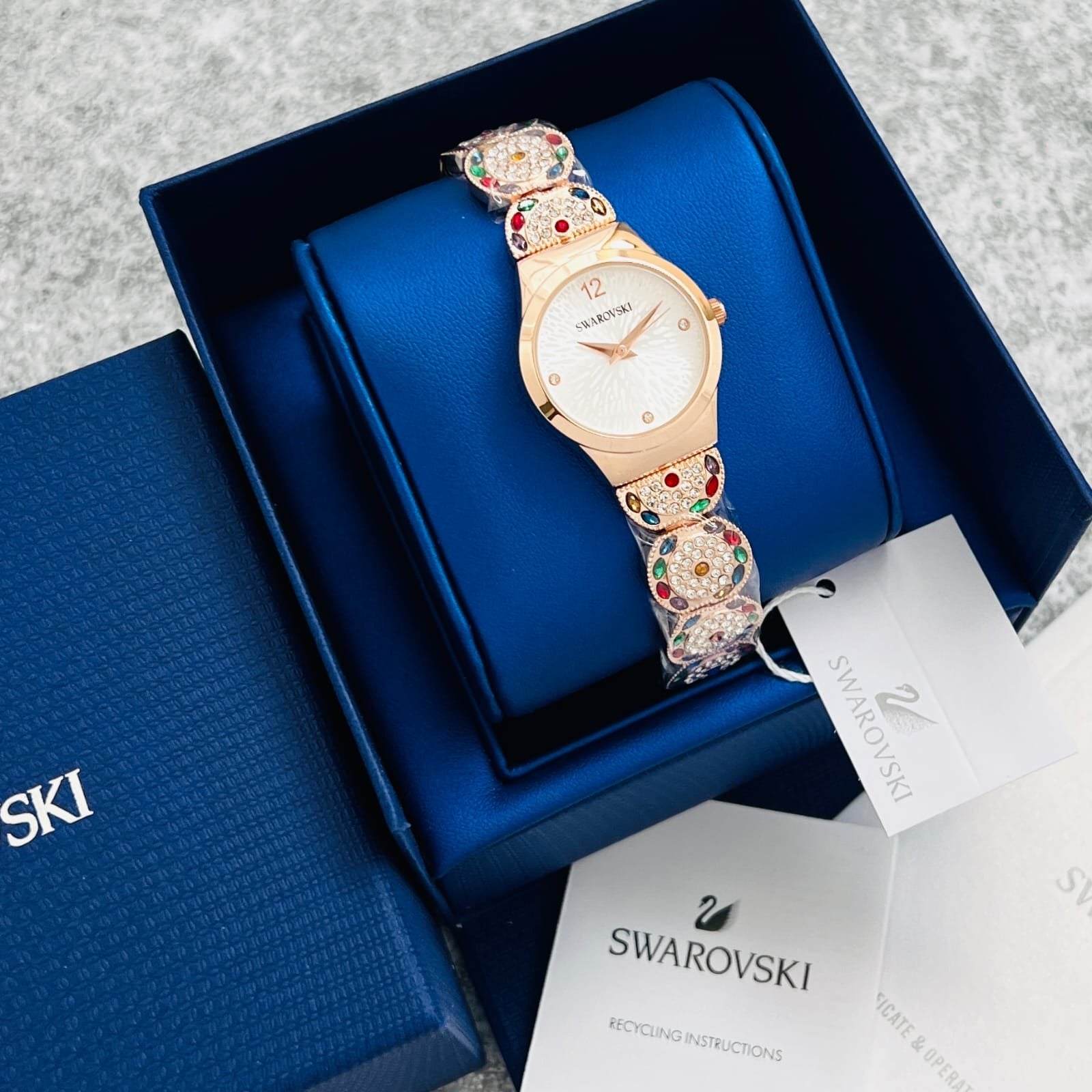 Swrwski premium gleaming watch - AmazingBaba
