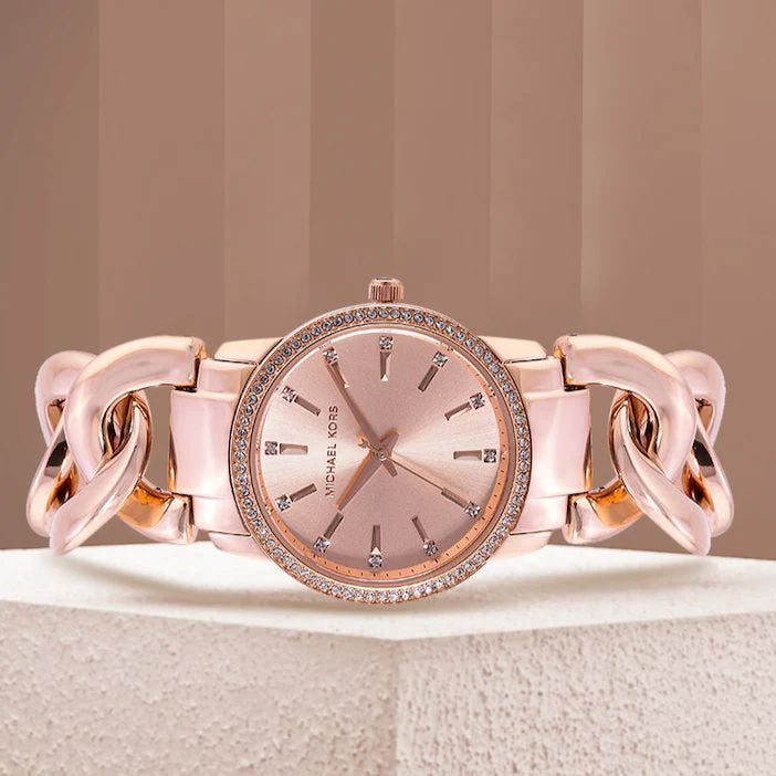 MK premium rose gold luxury watch - AmazingBaba