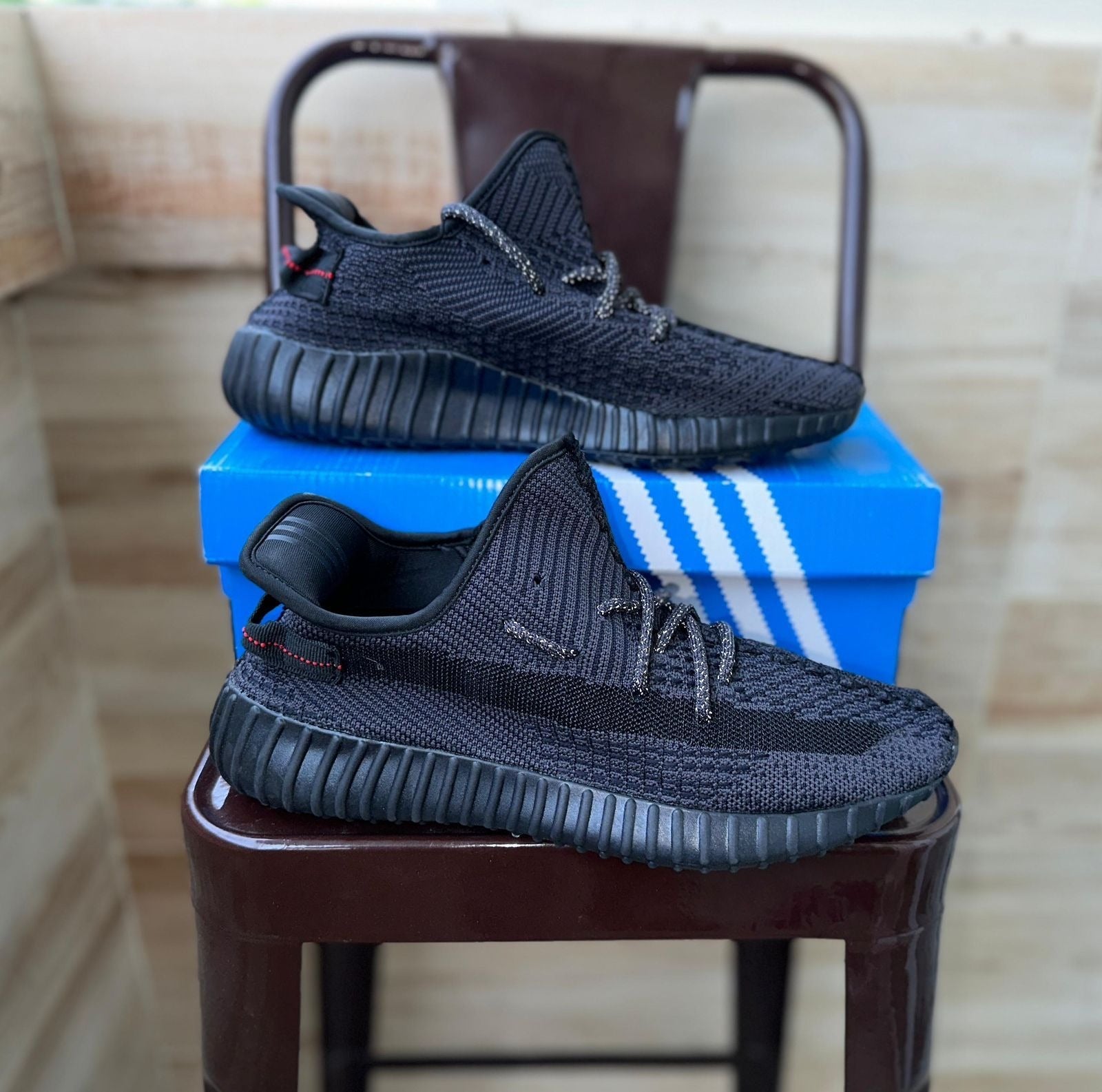 Ad Yeezy 350 v2 Reflective laces Shoes - AmazingBaba