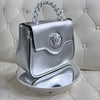 Patent Leather ‘LaMedusa’ small Patent  leather Bag - AmazingBaba